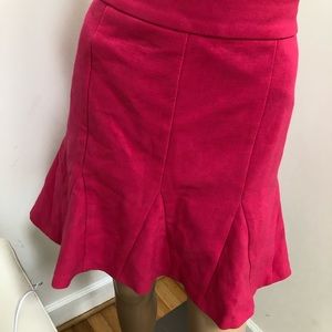 Fuschia fit and flare Banana Republic skirt!